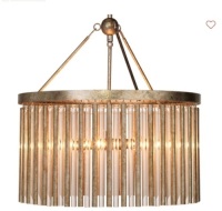Pottery Barn , Magnolia Chandelier, Champagne&nbsp;Leaf , Like New, Retail - $2,179