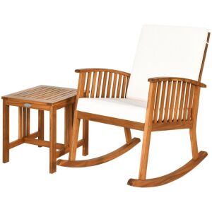 2-Piece Acacia Wood Patio Furniture Set