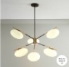 West Elm, Champignon Chandelier ,&nbsp;Dark Bronze Milk Glass (38"), Like New, retail - $699