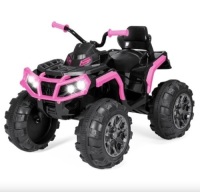 12V Kids Ride-On 4-Wheeler Quad ATV Car w/ 3.7mph Max, Bluetooth, Headlights