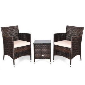 3-Piece Rattan Wicker Furniture Set