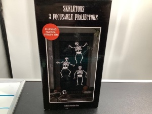 Skeletons, 3Focusable Projector, Appears New