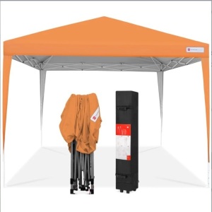 Outdoor Portable Pop Up Canopy Tent w/ Carrying Case, 10x10ft, Appears New