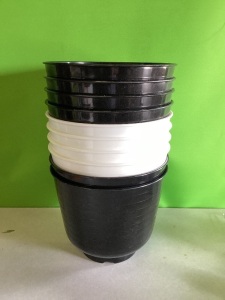 XL Planters, Black/White , LOT of 10, New, Retail - $5