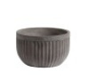 Concrete Fluted Planter, Grey,&nbsp;19.75" Diam. x 12' H, Like New, retail - $149