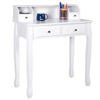 White Vanity&nbsp;Table with Drawers