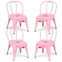 Set of (4) Kids Lightweight Metal Chairs