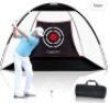 Golf Nets for Backyard Driving, 10x7ft Golf Practice Net with3 Aim Golf Target & Golf Bag, Golf Hitting Net for BackyardIndoor Outdoor Use, Golf Gifts for Men/Women Black, LOT of 2, Like New, Retail - $58.99