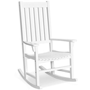 Wooden High Back Rocking Chair