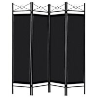 4 Panels Metal Frame Room Divider