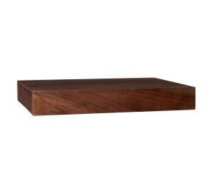 Brighton Floating Shelf, Walnut, 18" x14", Like New, Retail - $129