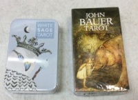 Lot of (2) Tarot Card Sets, White Sage & John Bauer - New
