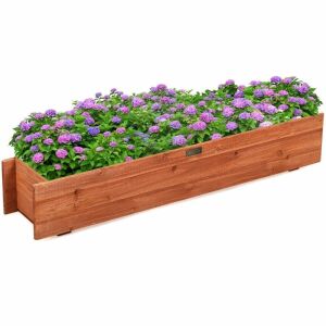 3' Wooden Decorative Planter Box