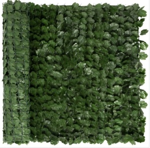 Outdoor Faux Ivy Privacy Screen Fence, Appears New