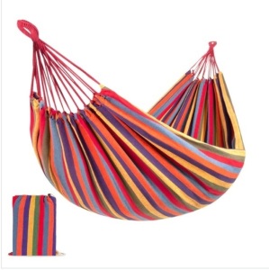 2-Person Brazilian-Style Double Hammock w/ Portable Carrying Bag, Appears New