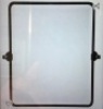 20 x24 " Farmhouse Black Metal Framed Pivot RectangleBathroom Mirror Rounded Rectangluar Tilting Beveled VanityMirrors for Wall D&eacute;cor, Like New, Retail - $118.99