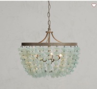 Pottery Barn, Enya Sea Glass Chandilier, Like New, Retail - $799
