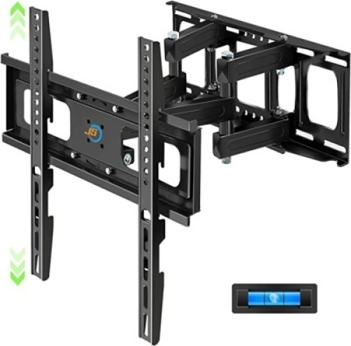 Full Motion TV Wall Mount with&nbsp;Height Setting, Swivel, Tilt andExtension for Most 28-70 Inch&nbsp;Flat& Curved TVs, JUSTSTONE TVBracket with Articulating Dual&nbsp;Arms Holds up to 121 lbs, MaxVESA 400X400mm, Like New, Retail - $39.99
