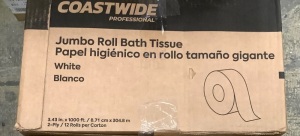 Case of (12) Jumbo Rolls Bath Tissue