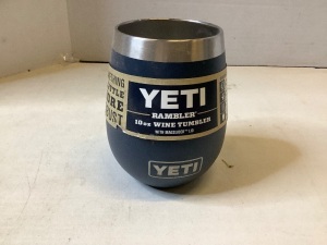 Yeti Rambler 10oz Wine Tumbler, No Lid, Dented, Ecommerce Return