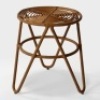 Sydney Natural Resin Wicker Patio Side Table - Natural- Opalhouse, Like New, Retail - $44.85