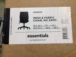 Mesh & Fabric Chair w/o Arms
