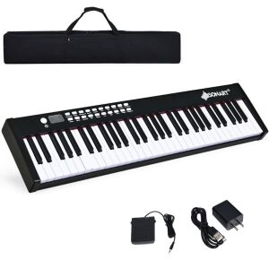 61-Key Portable Digital Piano with Bluetooth