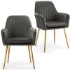 Set of (2) Accent Upholstered Arm Chairs