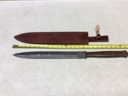 Damascus Dagger 16" Blade with Sheath - Appears New&nbsp;