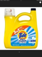 Tide Simply Refreshing Breeze Liquid Laundry Detergent - Clean& Fresh - 128 fl oz, LOT of 2, New, Retail - $10.99