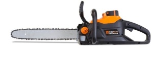 WEN 40417 40V Max Lithium Ion 16-Inch Brushless Chainsaw with 4Ah Battery and Charger