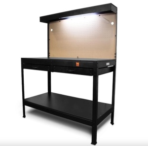 48-Inch Workbench with Power Outlets and Light