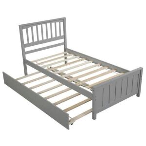 Platform Bed with Trundle