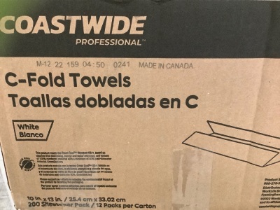 Case of (12) Packs C-Fold Towels