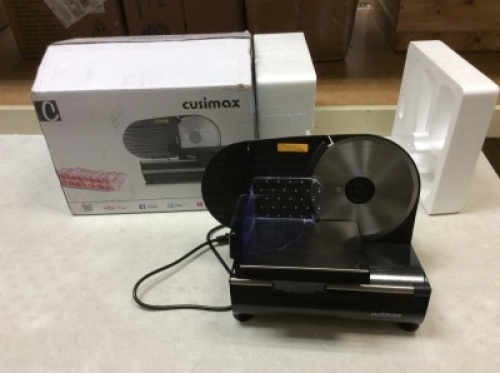 Cusimax Food Slicer KMFS-201 - Appears New, Tested/Works