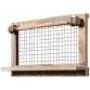 Vintage Wood Wall-Mounted Jewelry Rack with Bracelet Rod
