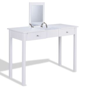 Vanity Dressing Table with Mirror and 2 Drawers