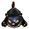 6' Giant Creeping Inflatable Black Cat with LED Lights