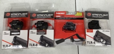 Lot of (4) Pistol Mount Lights / Lasers