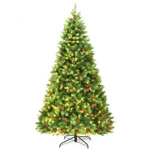 7.5' Pre-Lit Artificial Christmas Tree with LED Lights