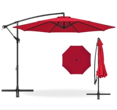 Offset Hanging Patio Umbrella - 10ft, Appears New