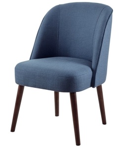 Olliix by Madison Park Blue Bexley Rounded Back Dining Chair