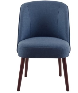 Olliix by Madison Park Blue Bexley Rounded Back Dining Chair