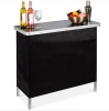 Portable Pop-Up Bar Table w/ Carrying Case, Removable Skirt, Appears New