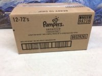 Pampers Sensitive Perfume Free Baby Wipes, 8 Pop-Top Packs & 4 Rfill Packs - New/Unopened