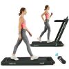 2.25 HP Under Desk Electric Treadmill with Bluetooth Speaker and LED Display - Green