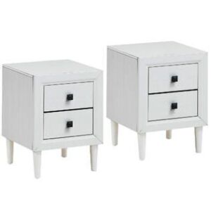 Set of (2) Nightstands with 2 Drawers
