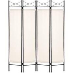 4-Panel Folding Privacy Screen Room Divider Decoration Accent, 6ft