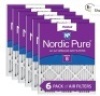 Nordic Pure, 18x25x1, MERV 8 Pleated AC Furnace Air Filters, 6 Pack, Like New, Retail - $50.74