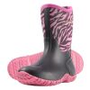 Hisea Kid's Neoprene Rubber Rain Boots, Size 6